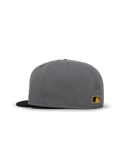 New Era 5950 Dodgers 100Th Anniversary Hat - Misty Morning/Navy Denim Exchange