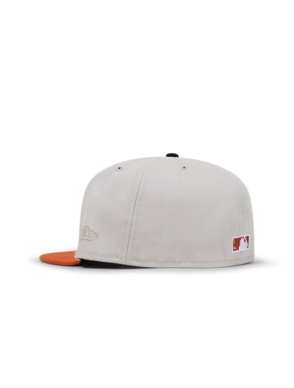 New Era 5950 Dodgers 50Th Anniversary Hat - Stone/Burnt Orange Denim Exchange