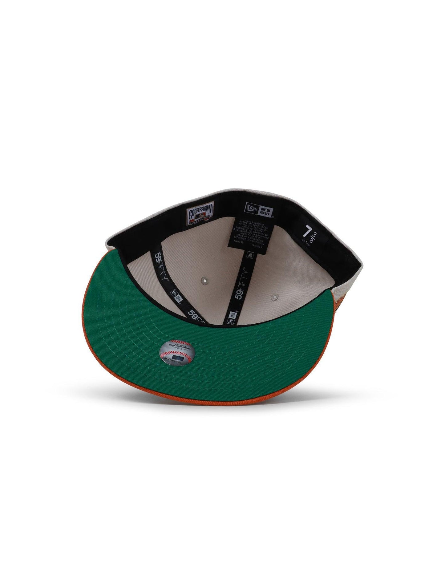 New Era 5950 Dodgers 50Th Anniversary Hat - Stone/Burnt Orange Denim Exchange