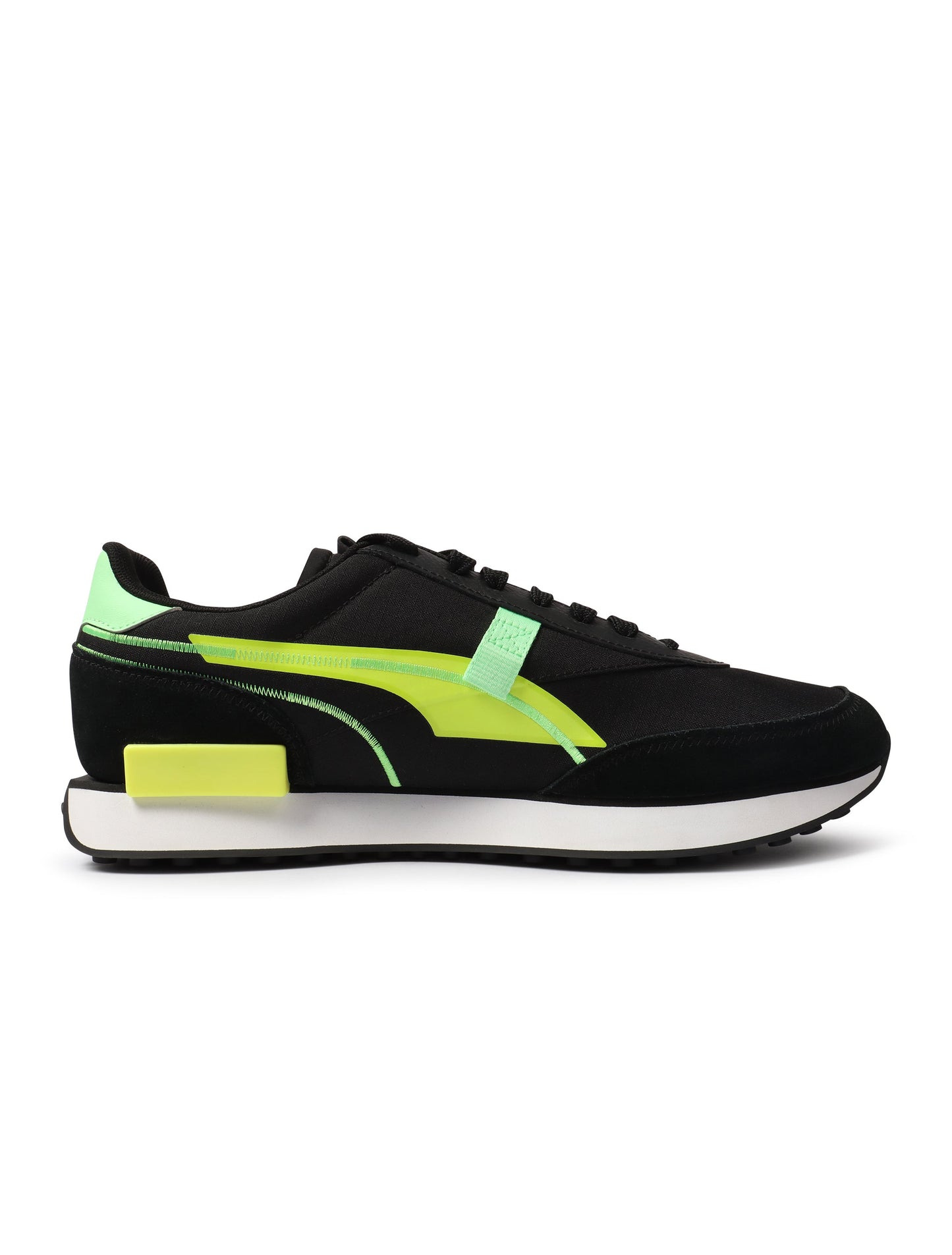 Puma Future Rider Twofold - Black/Yellow Denim Exchange