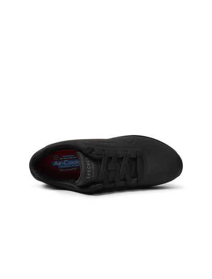 Skechers Womens Work Relaxed Fit Uno SR - Black Denim Exchange