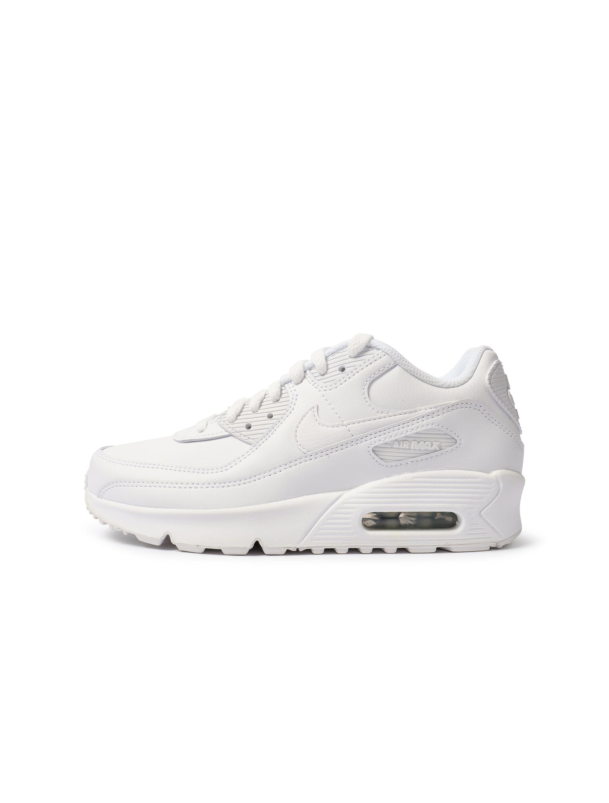 Nike Big Kids Airmax 90 LTR - White/White Denim Exchange