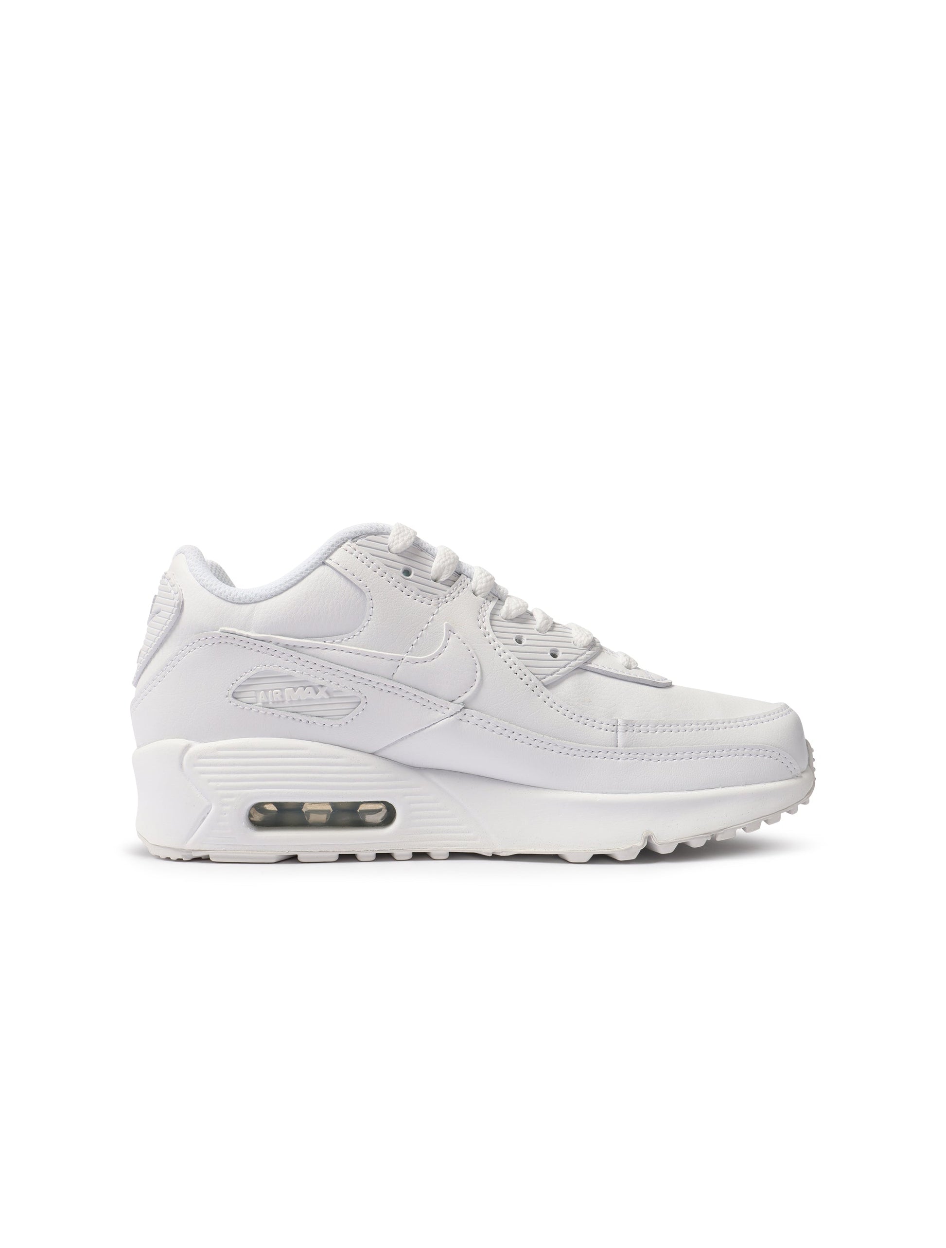 Nike Big Kids Airmax 90 LTR - White/White Denim Exchange