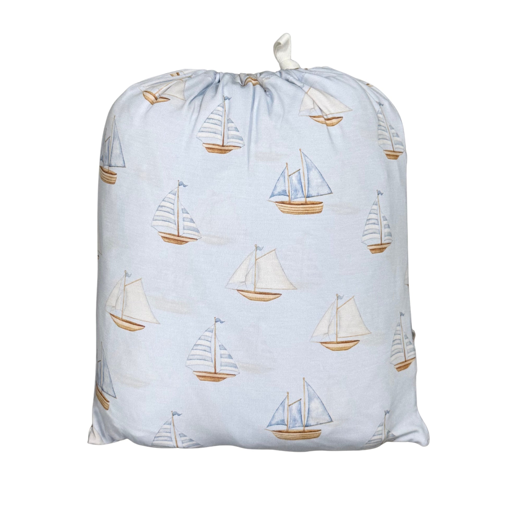Sailboats - Twin Sheet Set Blush Lotus