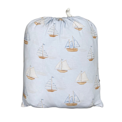 Sailboats - Twin Sheet Set Blush Lotus