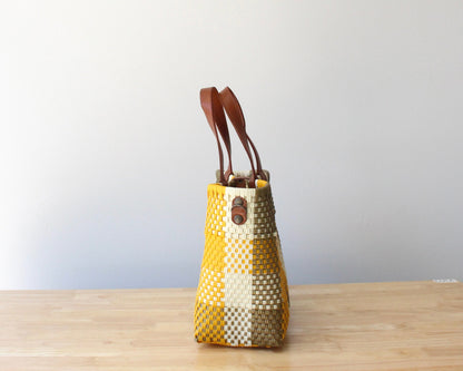 Yellow & Gold Handwoven Purse by MexiMexi MexiMexi
