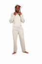 Men's Henley Style Bamboo Viscose Fleece Hoodie + Fleece Lounge Pants Spun Bamboo