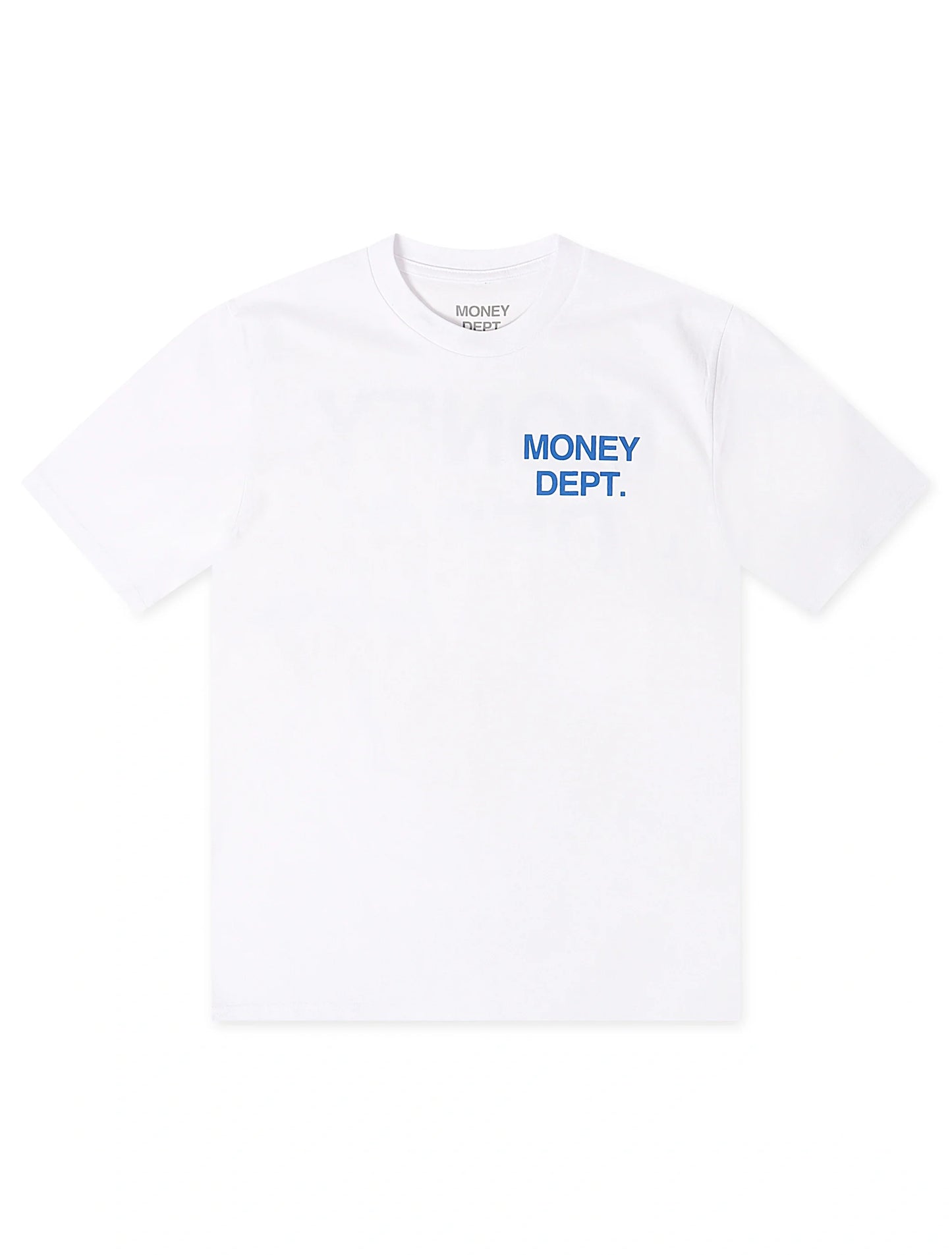Money Dept. Los Angeles Heavyweight Tee - White/Blue Denim Exchange