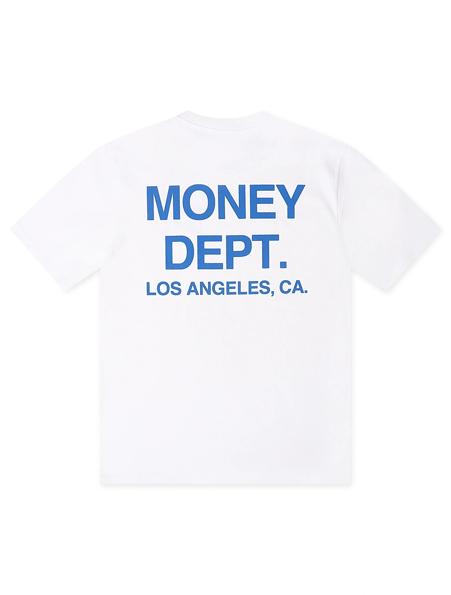 Money Dept. Los Angeles Heavyweight Tee - White/Blue Denim Exchange