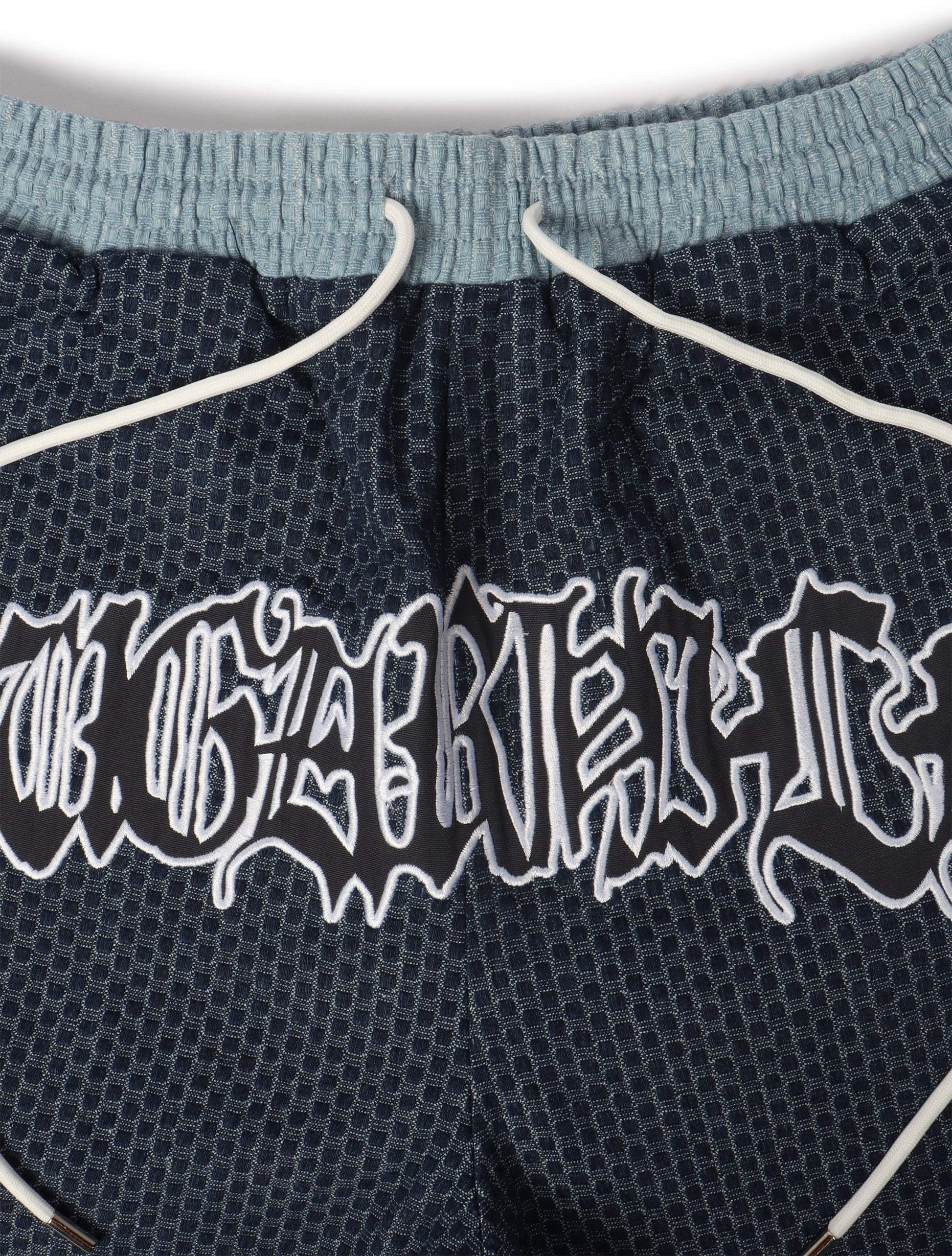 Sugarhill Summerland Jacquard Shorts - Light Blue Denim Exchange
