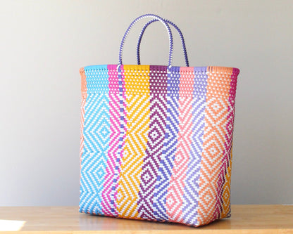 Multicolor Diamond Extra Large Tote MexiMexi