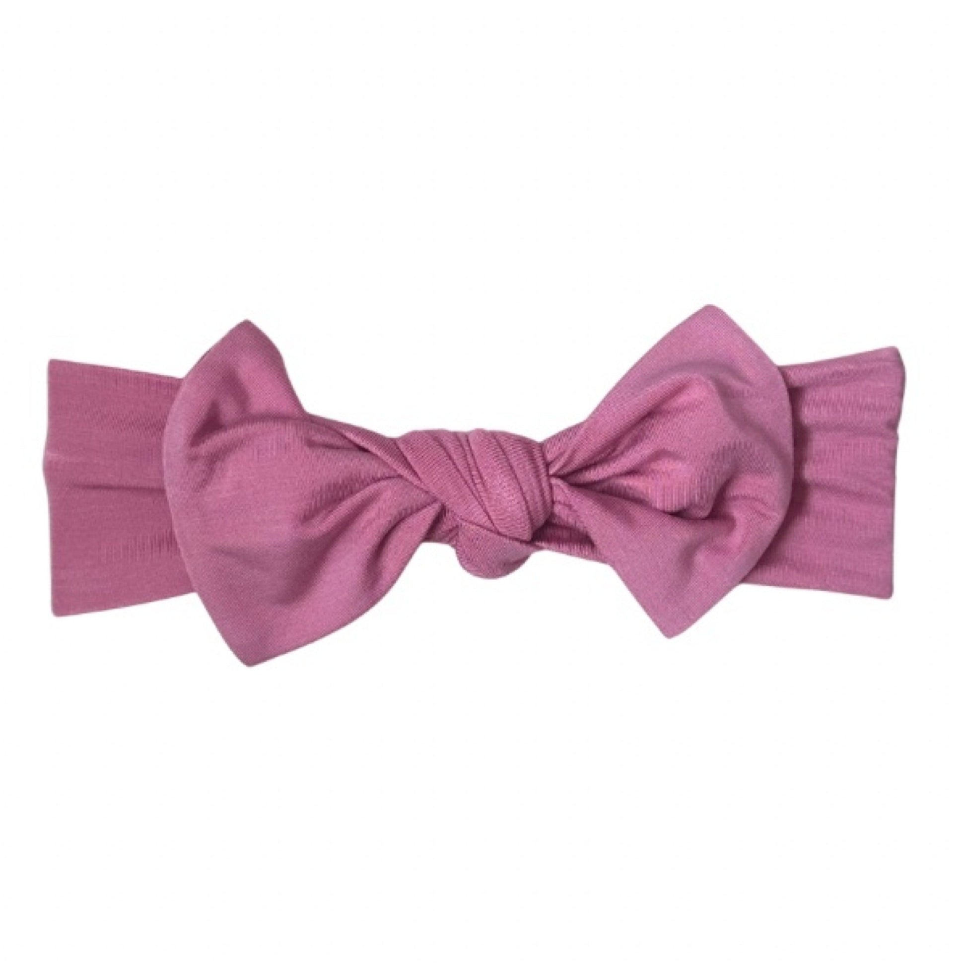 Avery (solid pink) - Headband Blush Lotus