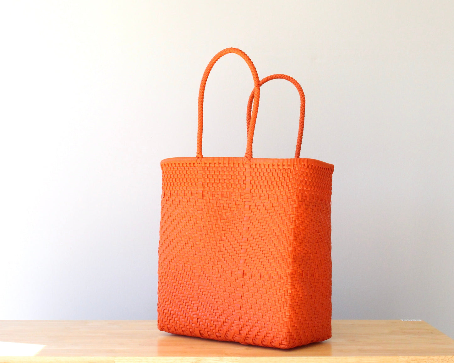 Orange Woven Artisan Tote Bag MexiMexi