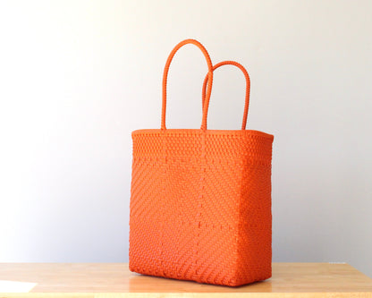 Orange Woven Artisan Tote Bag MexiMexi