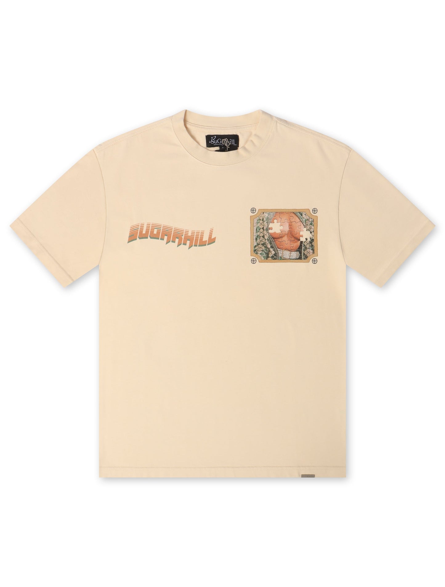Sugarhill Jigsaw Tee - Cream Denim Exchange