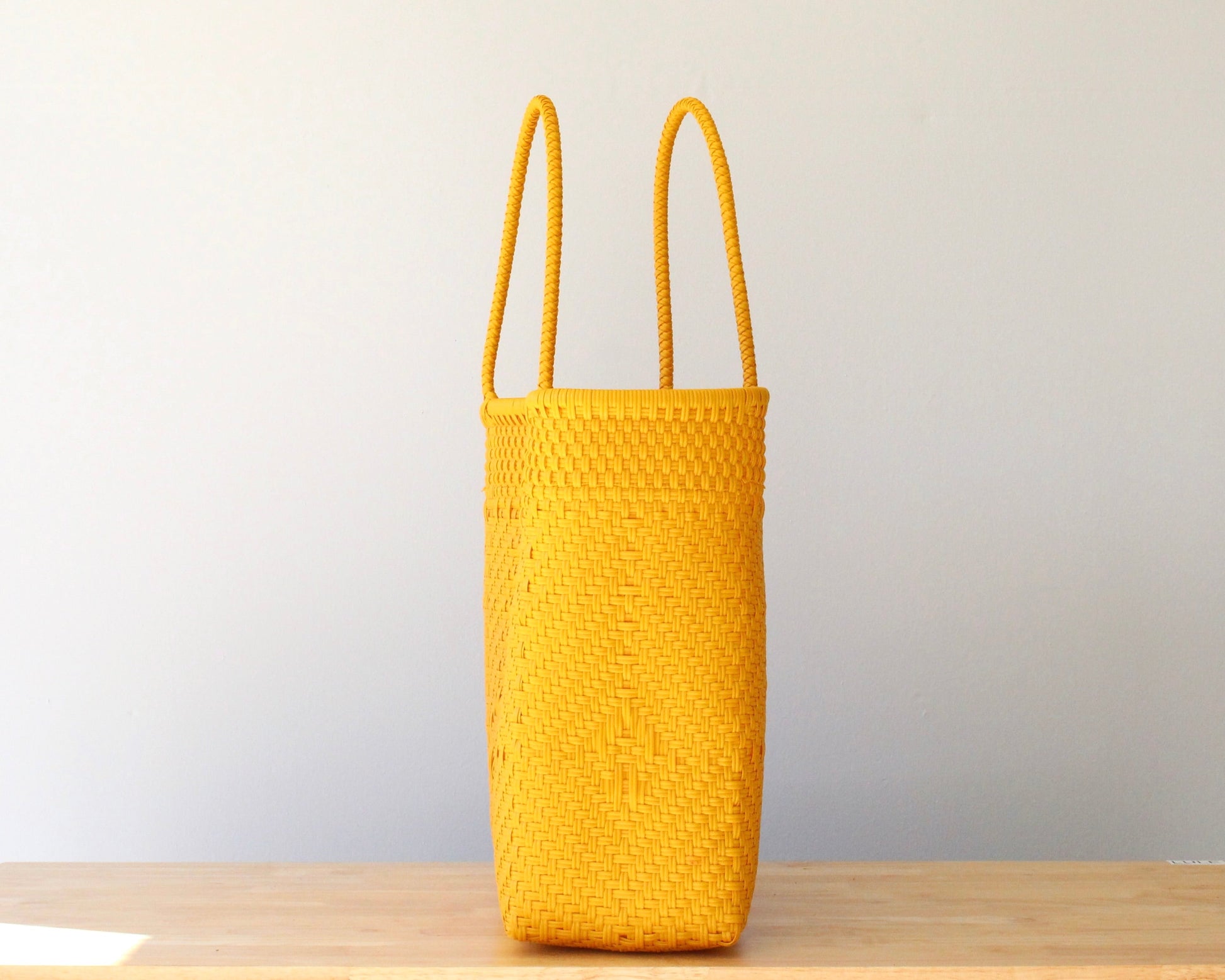 Yellow Handwoven Tote Bag by MexiMexi MexiMexi