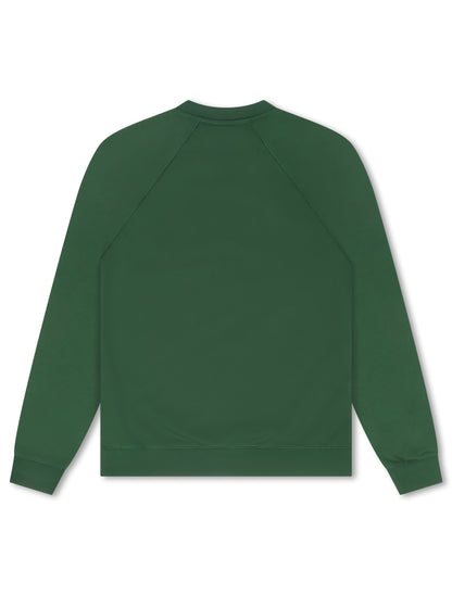 Lacoste Embroidered Shield Sweatshirt - Green Denim Exchange
