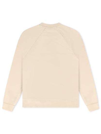 Lacoste Embroidered Shield Sweatshirt - Cream Denim Exchange