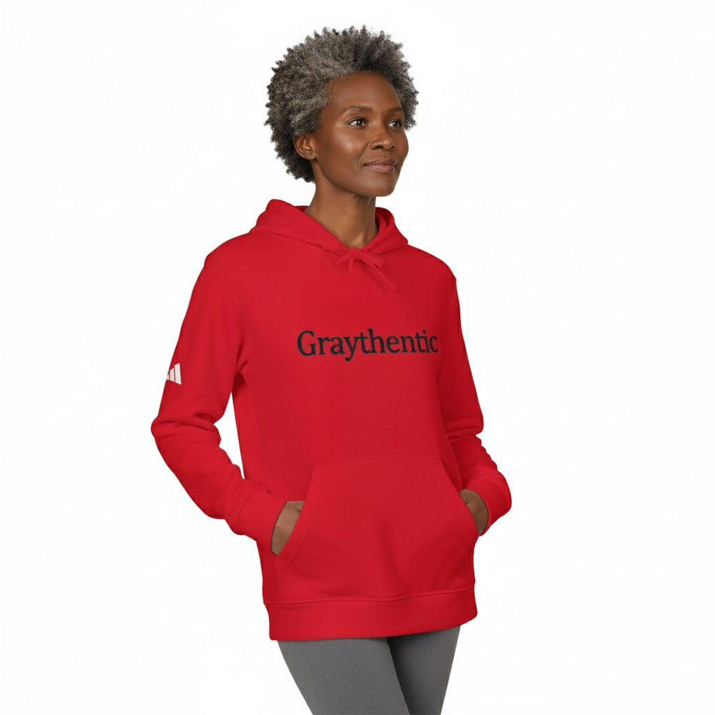 adidas Unisex Fleece Hoodie "Graythentic" Grayceful LLC