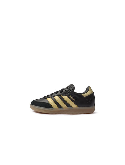 Adidas (PS) Samba Messi Indoor Soccer Shoes - Black/Gold Denim Exchange