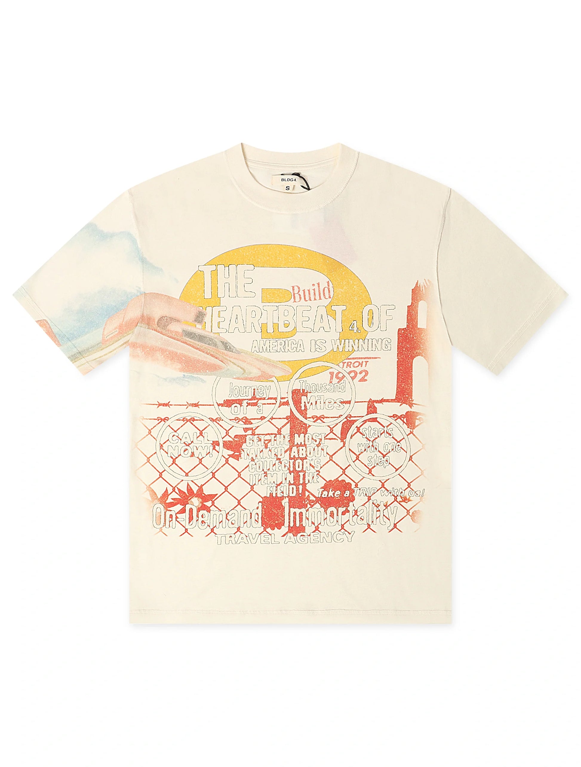 BLDG4 Power Boat Knit Tee - Whisper White Denim Exchange