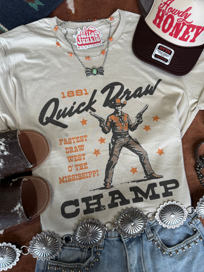 Quick Draw Champ Graphic Tee Wild Junkie