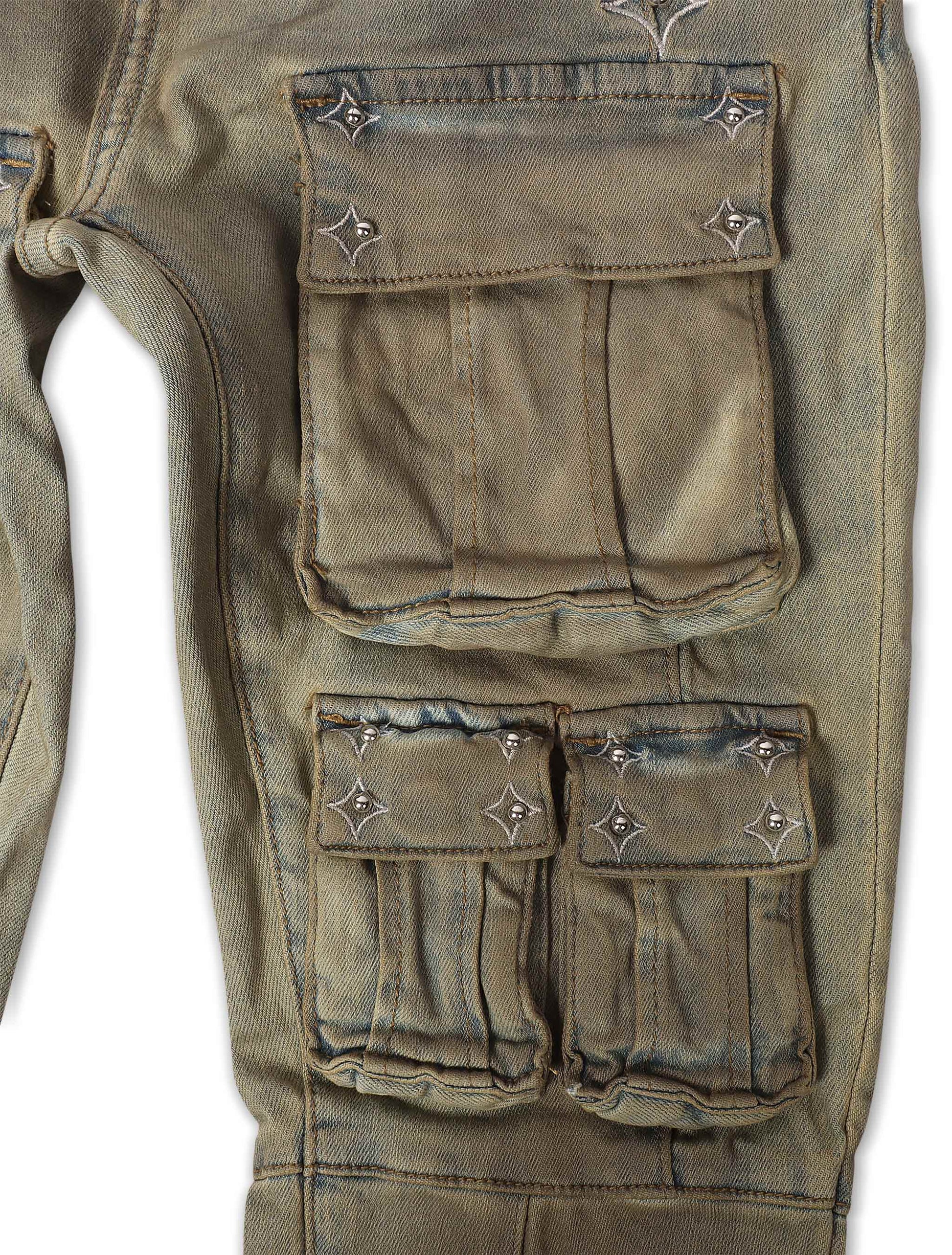 Embellish Canus Cargo Denim - Sand Wash Denim Exchange