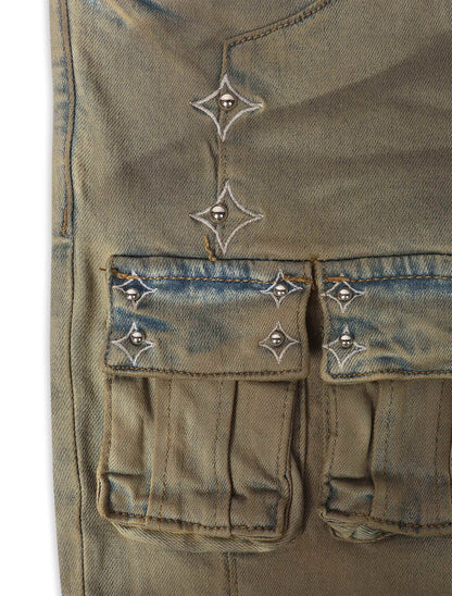 Embellish Canus Cargo Denim - Sand Wash Denim Exchange