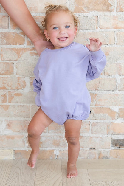 Wisteria Dream - Cloud Terry Bubble Sweatshirt Blush Lotus