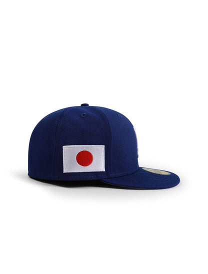 New Era 5950 La Dodgers Japan Patch Hat - Royal Denim Exchange