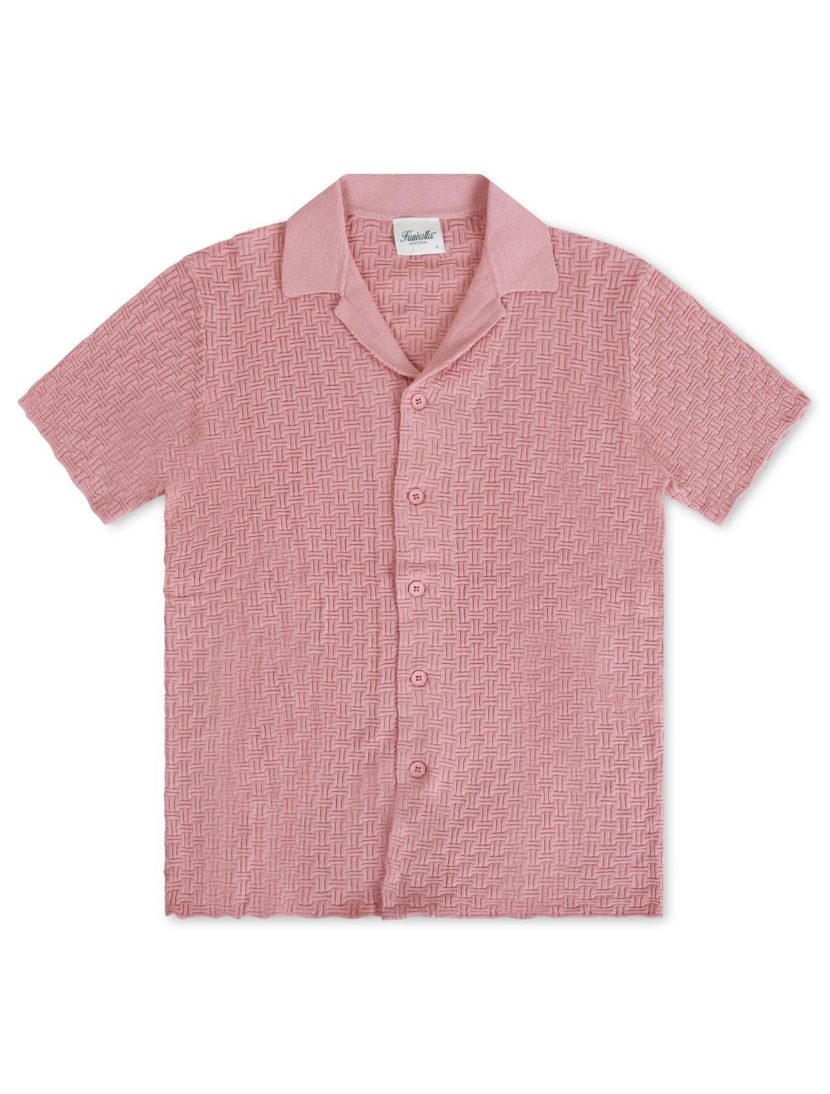 Kuwalla Knit Yacht Shirt - Pink Denim Exchange