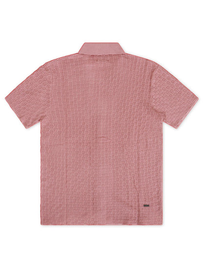 Kuwalla Knit Yacht Shirt - Pink Denim Exchange