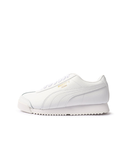 Puma Big Kids Roma Basic - White/Gold Denim Exchange