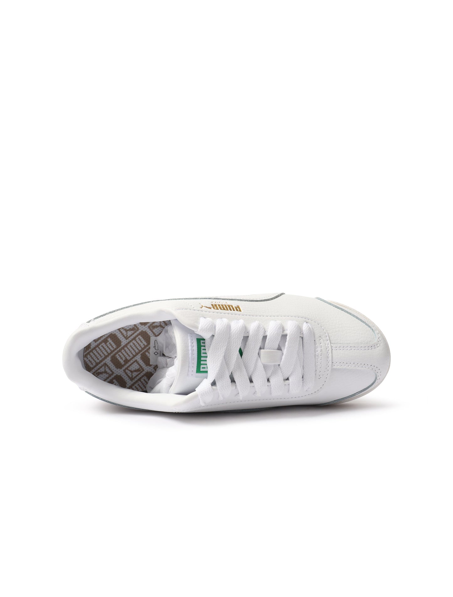 Puma Big Kids Roma Basic - White/Gold Denim Exchange