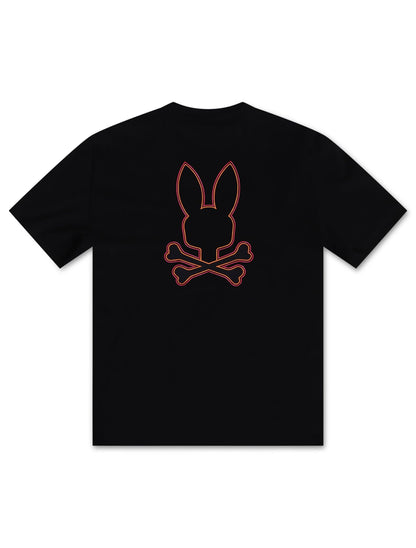 Psycho Wasterlo Back Graphic Tee - Navy Denim Exchange