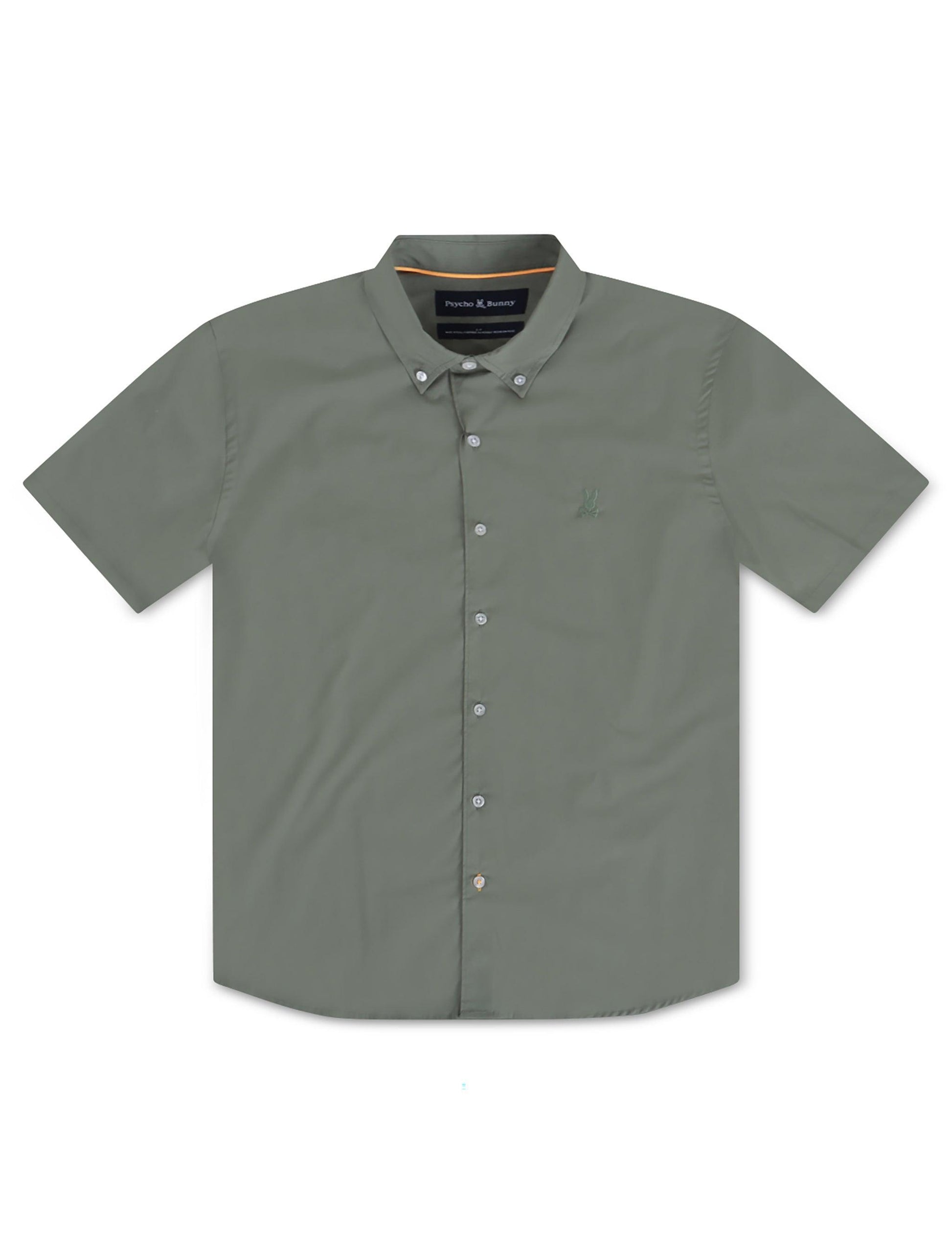 Psycho Bunny Ashland Button Up Shirt - Agave Green Denim Exchange