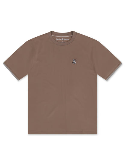 Psycho Bunny Queensbury Tee - Antique Taupe Denim Exchange