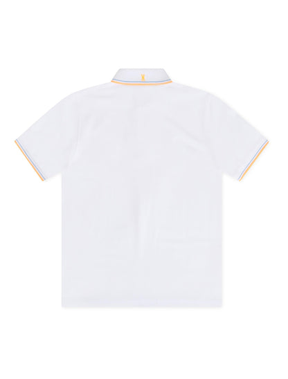 Psycho Bunny Wasterlo Pique Polo - White Denim Exchange