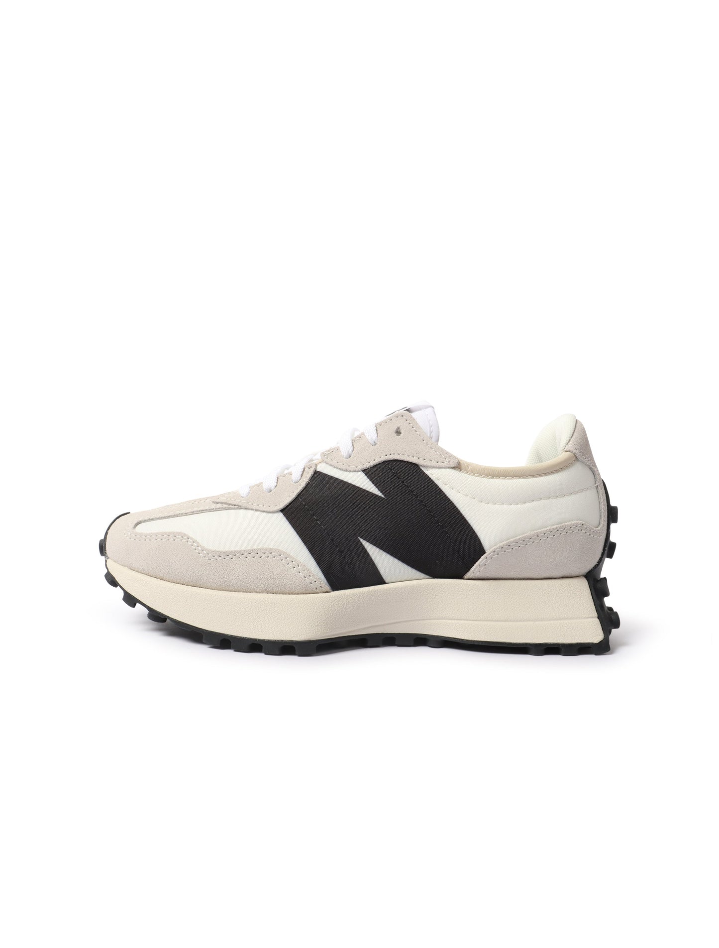 New Balance Womens 327 Shoes - White/Black Denim Exchange