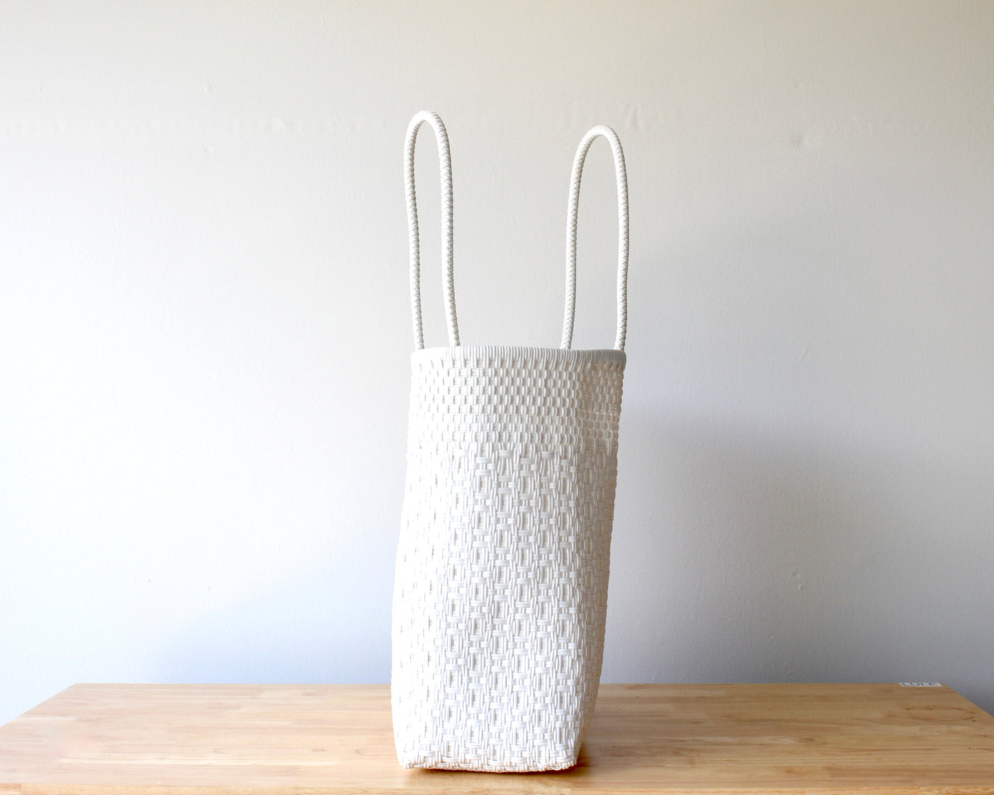 Authentic Mexican Handwoven White Tote Bag MexiMexi