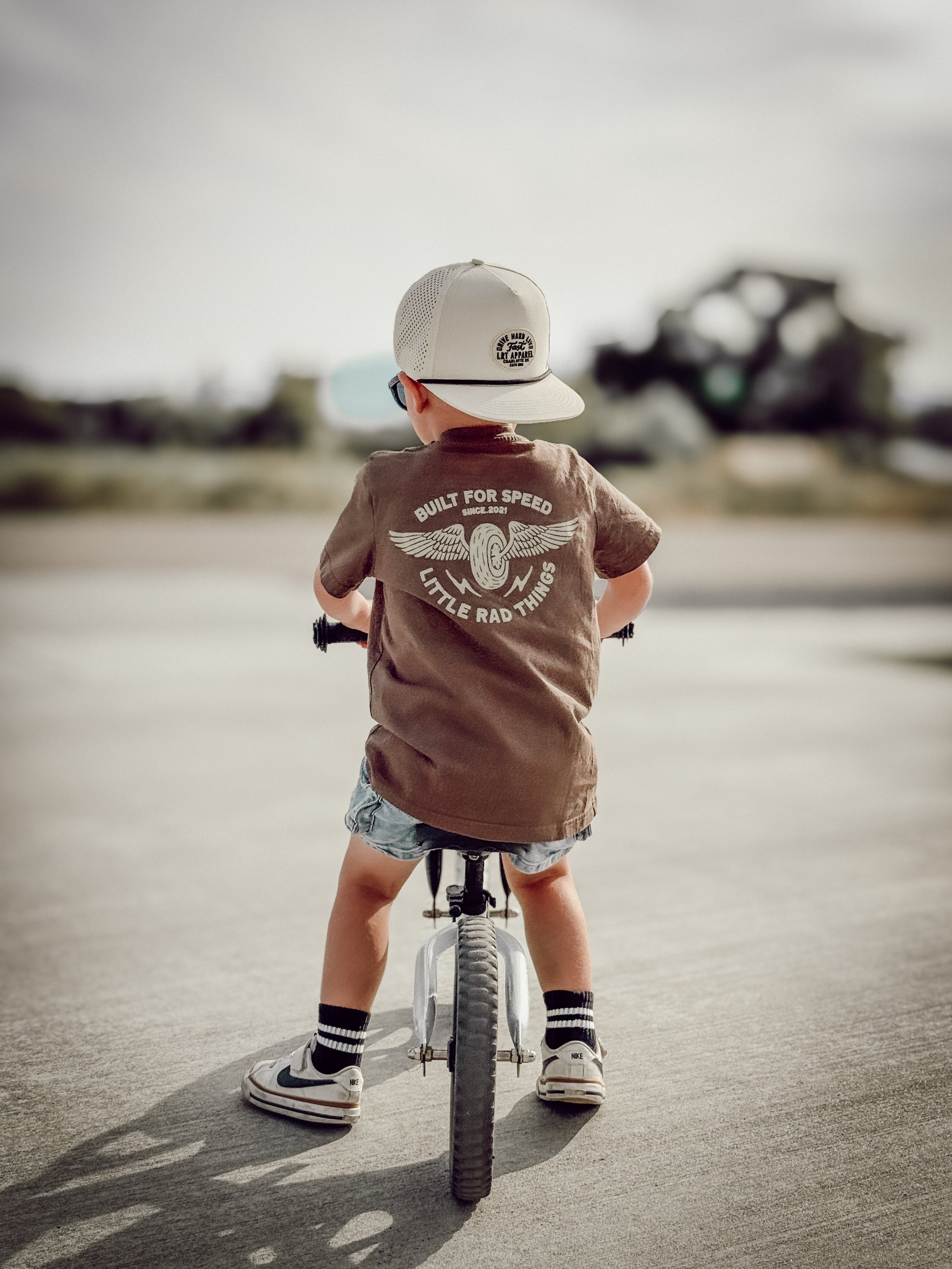 THE WINGED MECHANIC TEE - BROWN LITTLE RAD THINGS