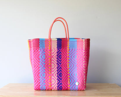 Playa XL Tote – Bright Diamond Weave MexiMexi
