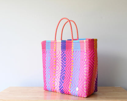 Playa XL Tote – Bright Diamond Weave MexiMexi