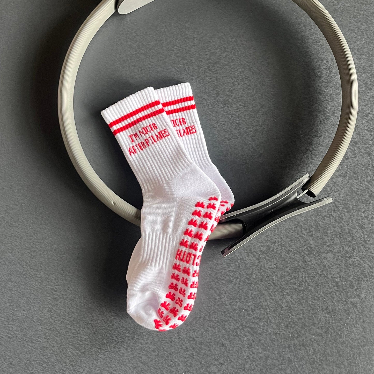 I'm Nicer After Pilates Grip Socks Ivy + Cloth