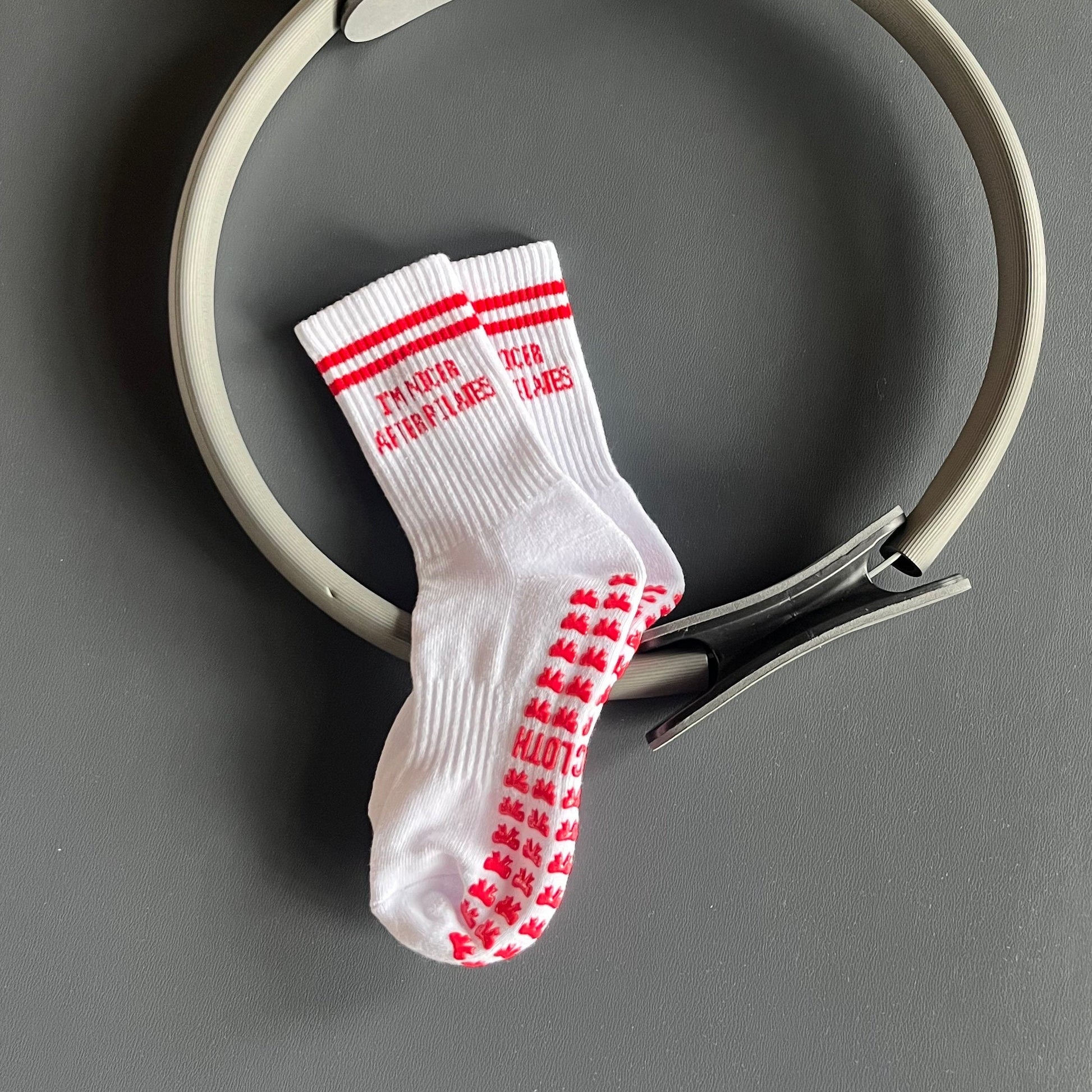 I'm Nicer After Pilates Grip Socks Ivy + Cloth