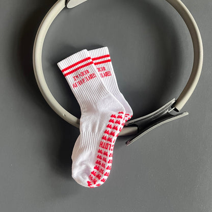 I'm Nicer After Pilates Grip Socks Ivy + Cloth