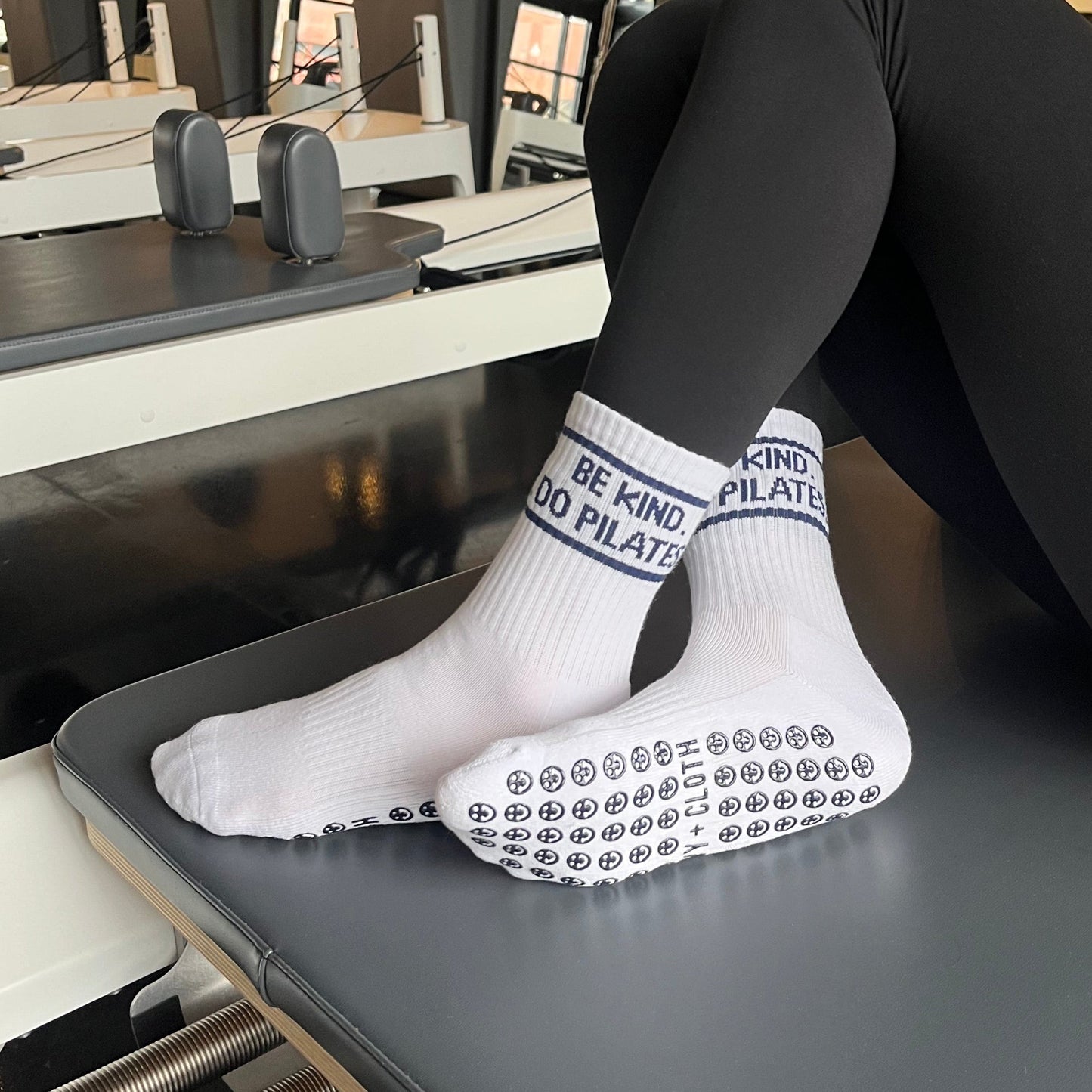 Be Kind, Do Pilates Grip Socks Ivy + Cloth