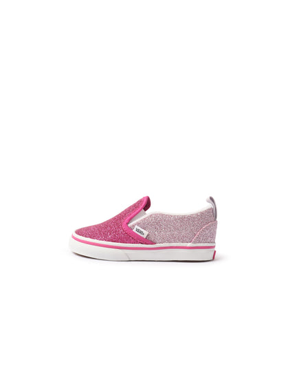 Vans (TD) Slip On V - Glitter Raspberry Denim Exchange