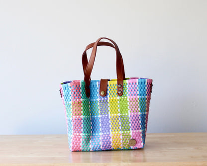 Vida Woven Purse – Pastel Plaid MexiMexi