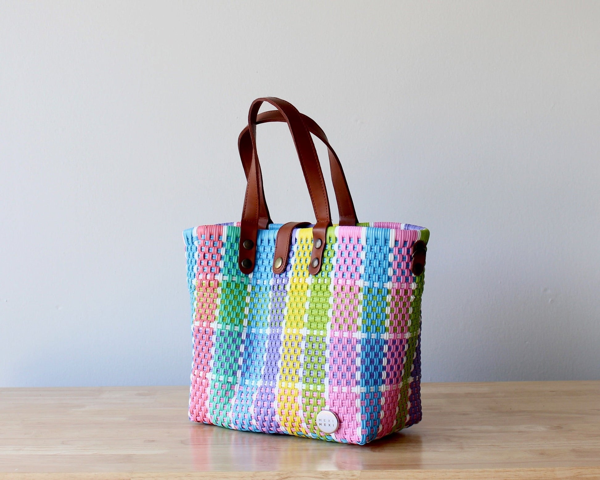 Vida Woven Purse – Pastel Plaid MexiMexi